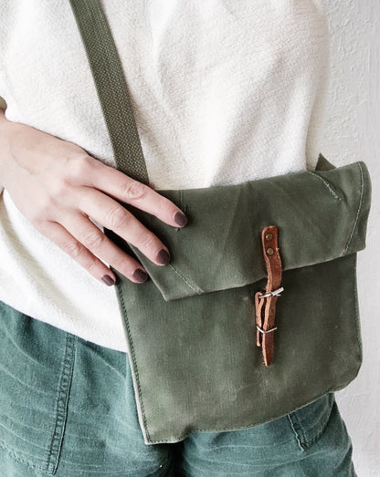 Vintage Canvas Military Bag