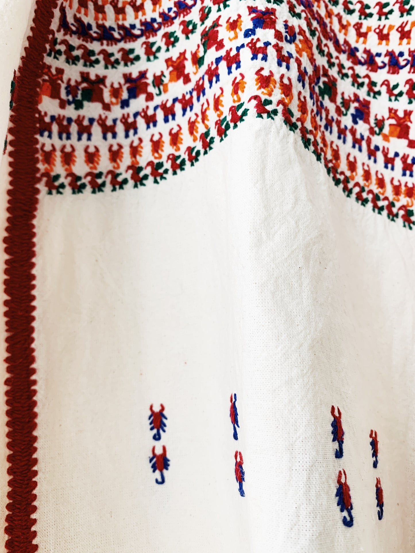 Vintage Embroidered Cotton Tunic