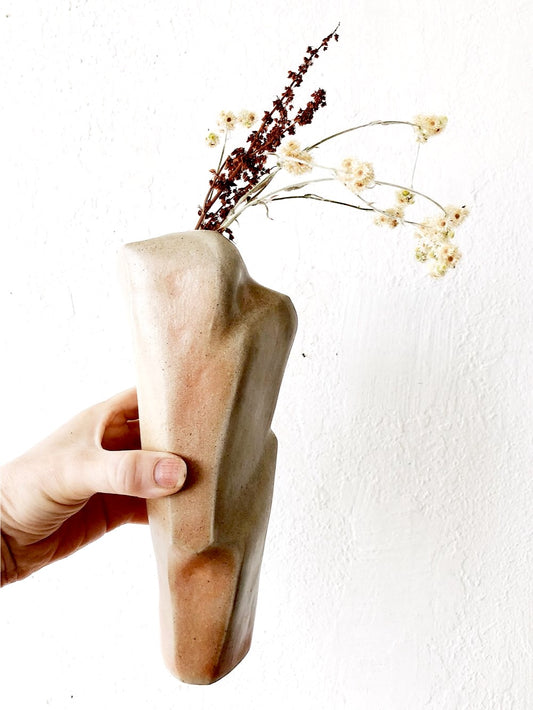 Vintage Brutalist Handmade Vase