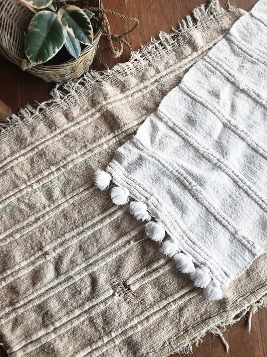 Vintage Tassel Rag Rug