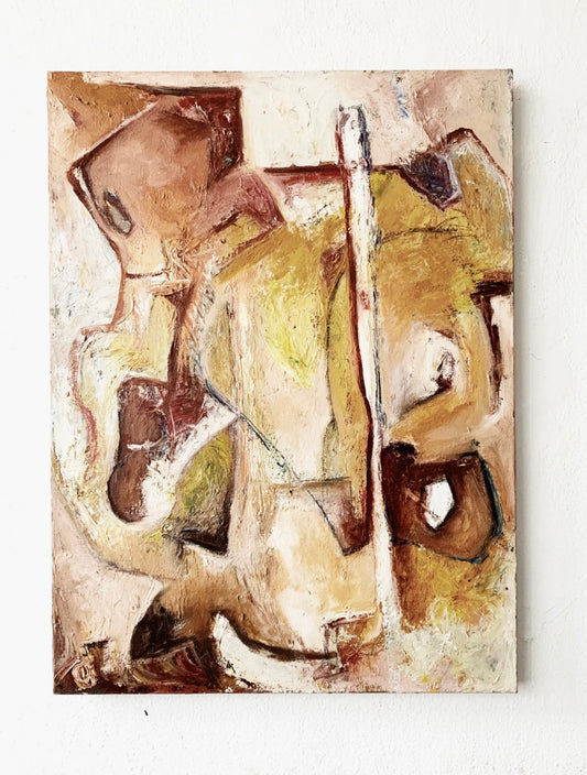 Vintage Original Oil Abstract Painting
