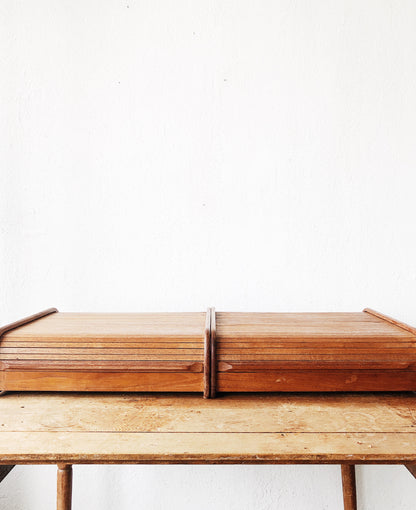 Vintage Teak Flat Storage