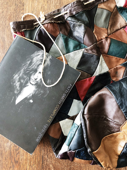 Vintage Leather Patchwork Sack