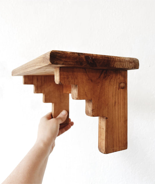Handmade Wooden Folk Shelf