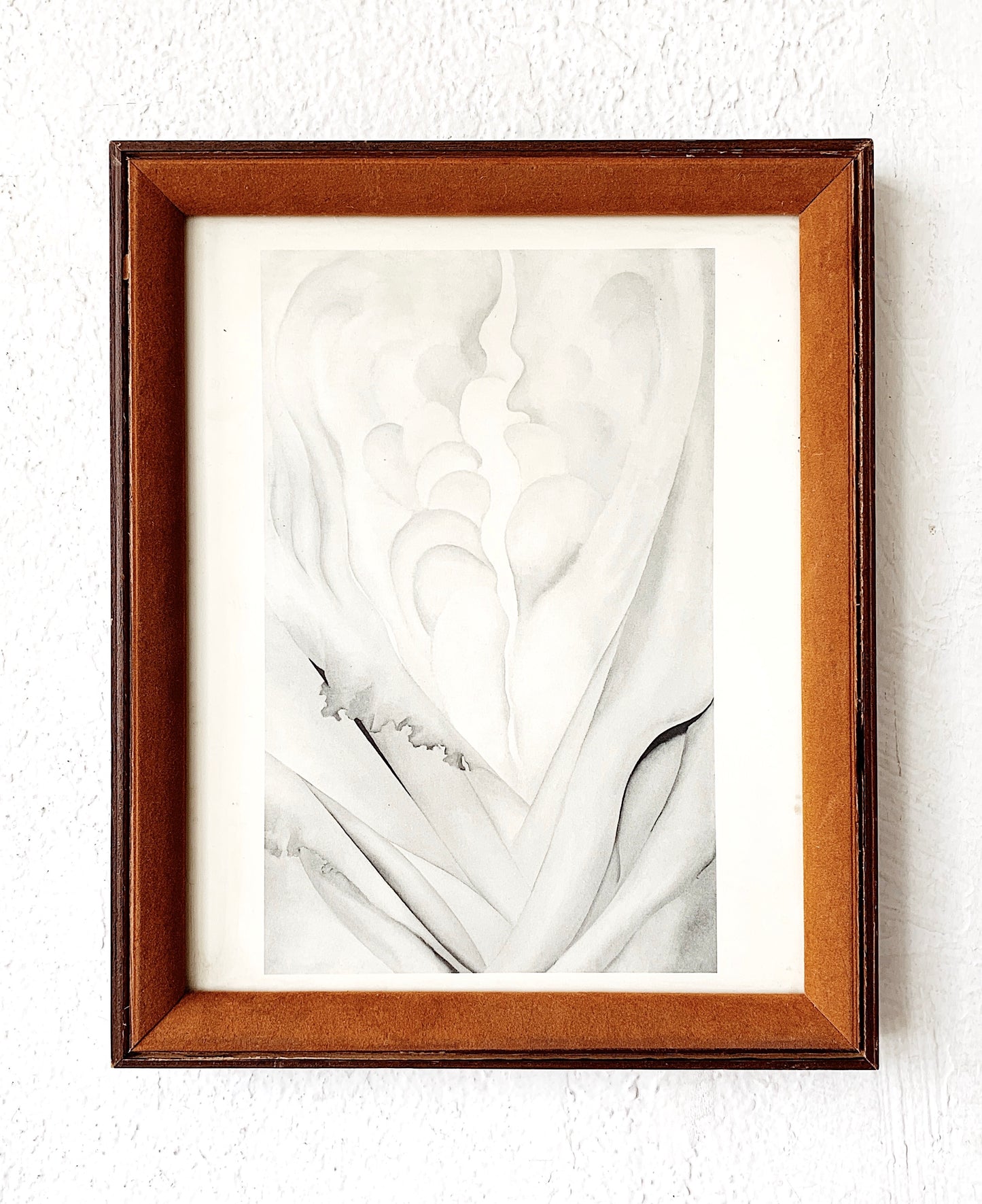 Vintage Framed Georgia O’Keeffe Flower Abstraction