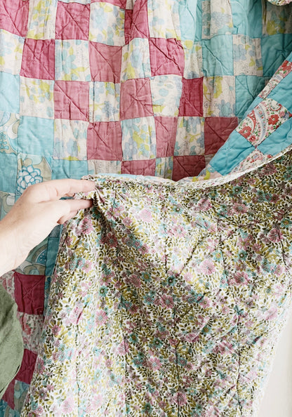Vintage Handmade Cotton Quilt