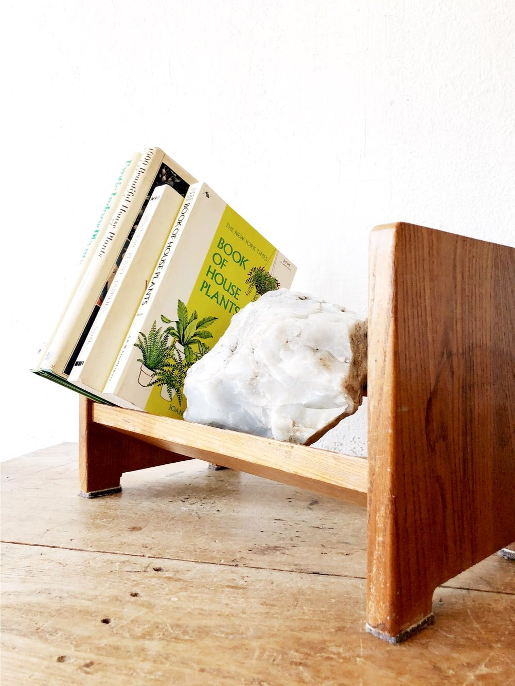 Vintage Oak Book Rack