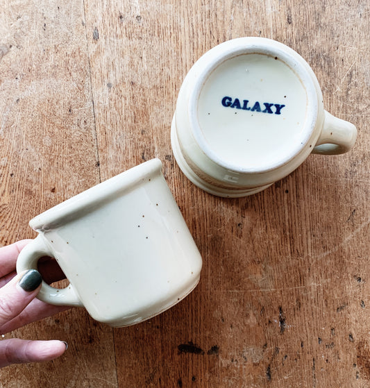 Mid Century Galaxy Restaurant Ware Mug Pair