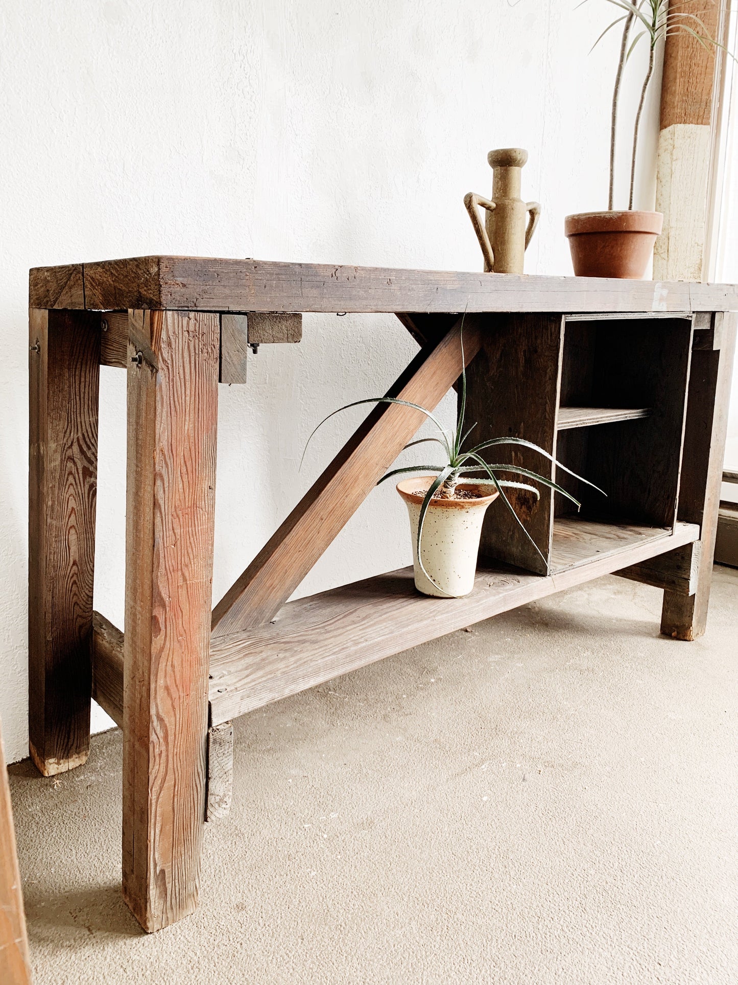 Handmade Vintage Wood Work/Entry Table