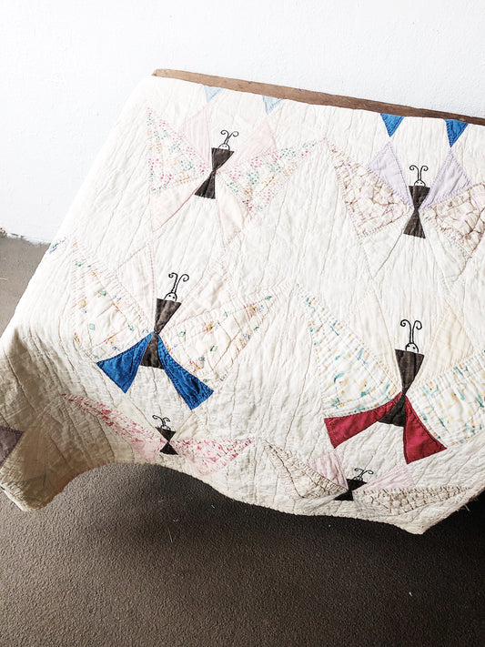 Vintage Origami Butterfly Quilt