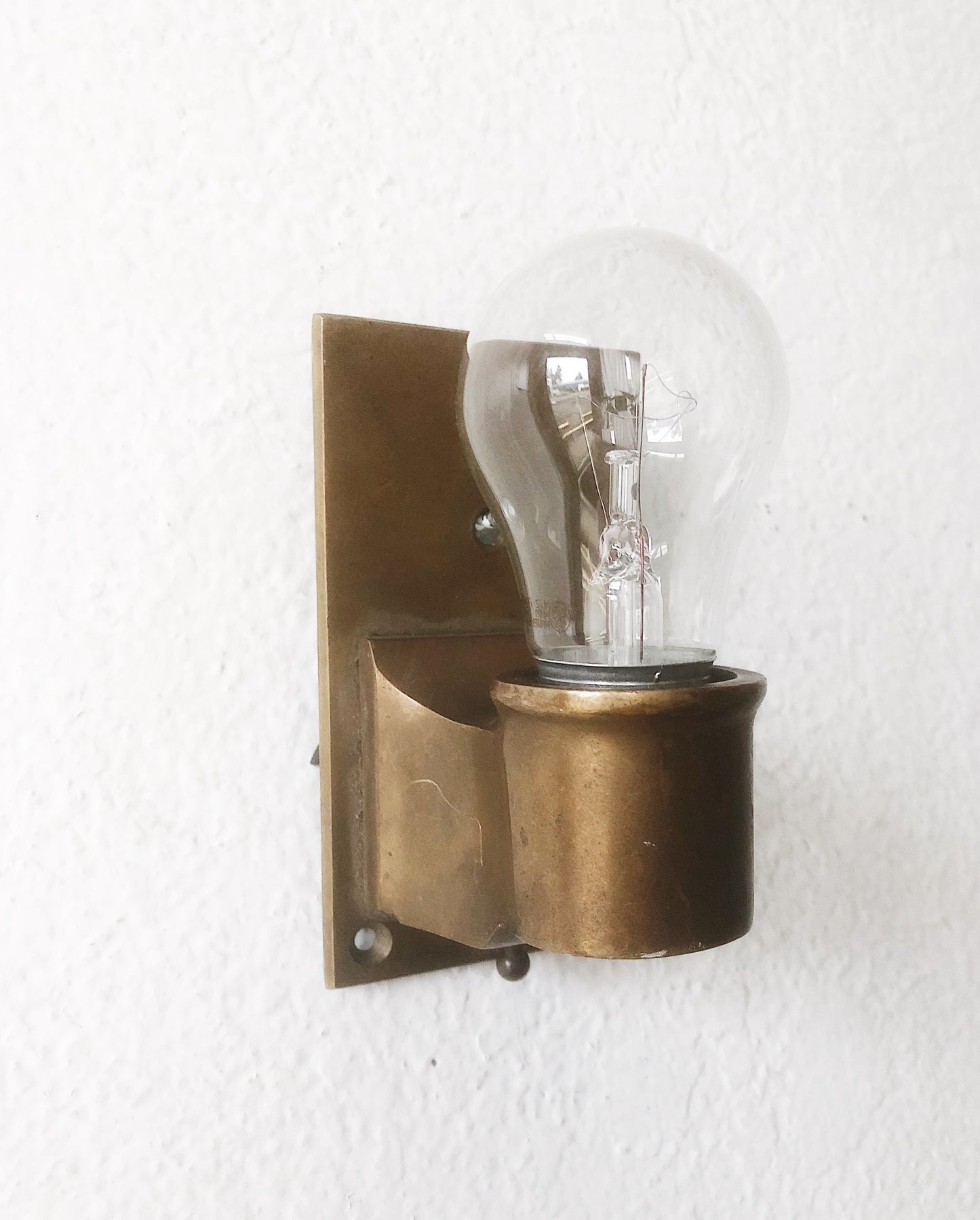 Vintage 1930s Brass Marine Sconce