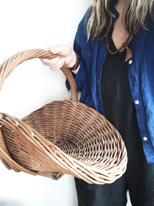 Vintage Gathering Basket