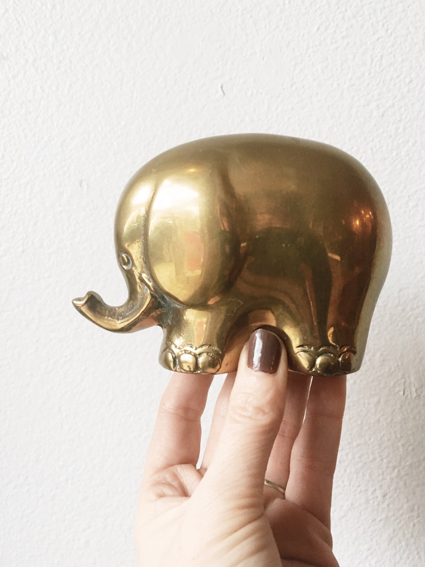 Vintage Brass Elephants