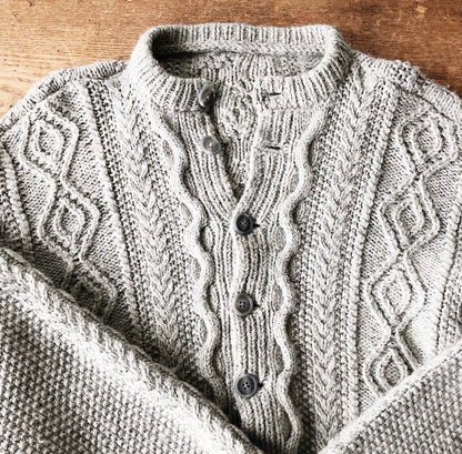 Vintage Handknit Wool Cardigan