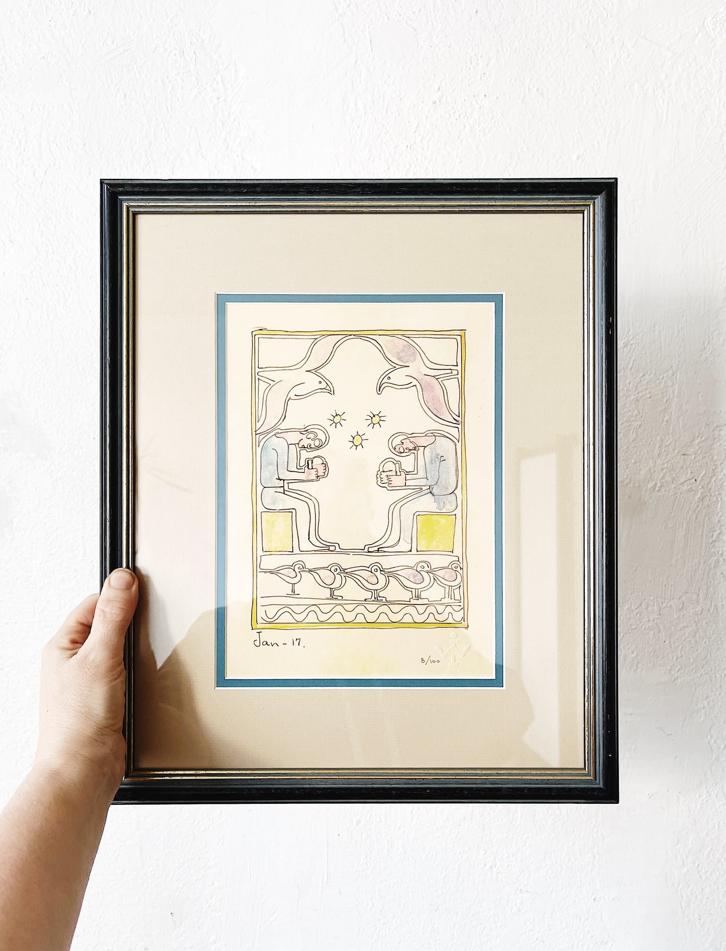Vintage Walter Anderson Block Print