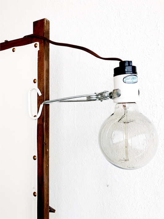 Vintage Underwriters Clamp Lamp