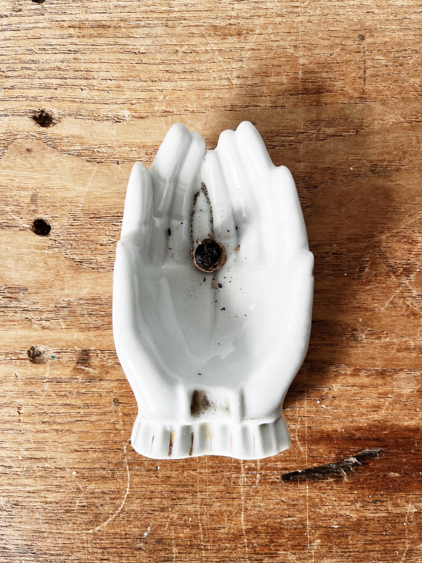 Vintage Porcelain Hands Dish