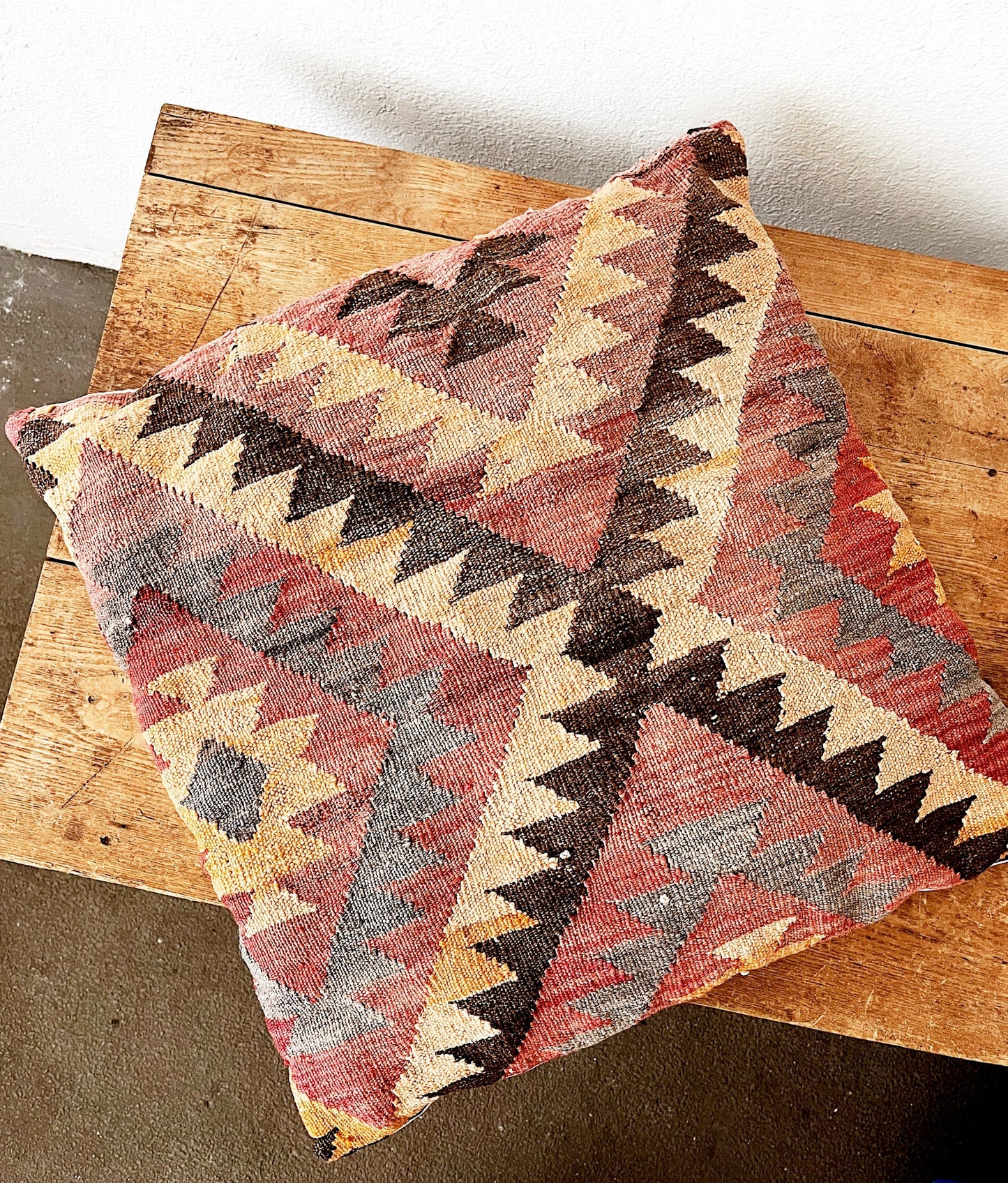 Vintage Kilim Floor Cushion