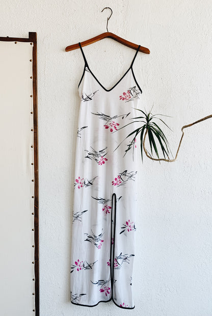 1970’s Long Dress with Spaghetti Straps