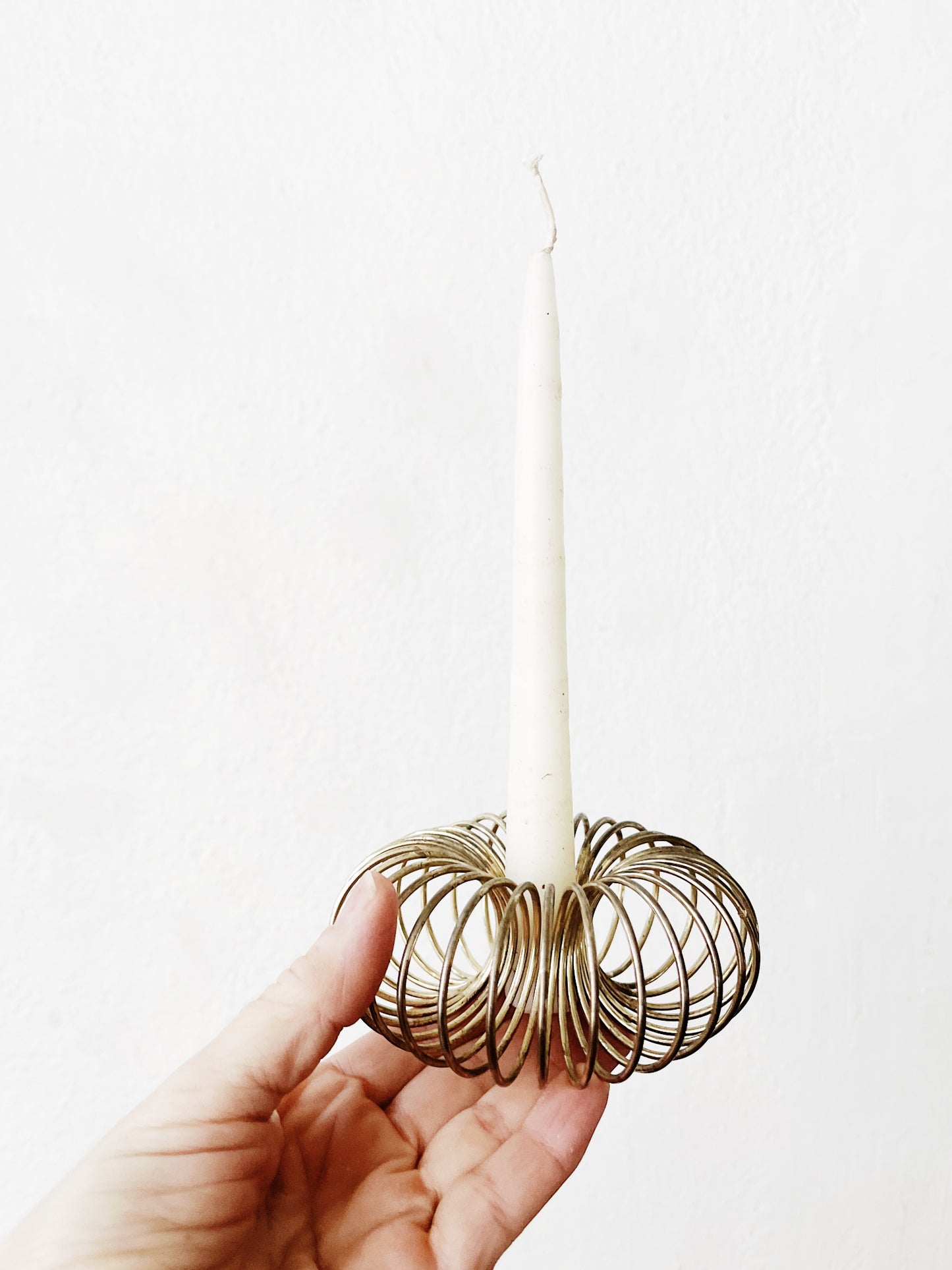 Vintage Coil Candle  Holder Holfer