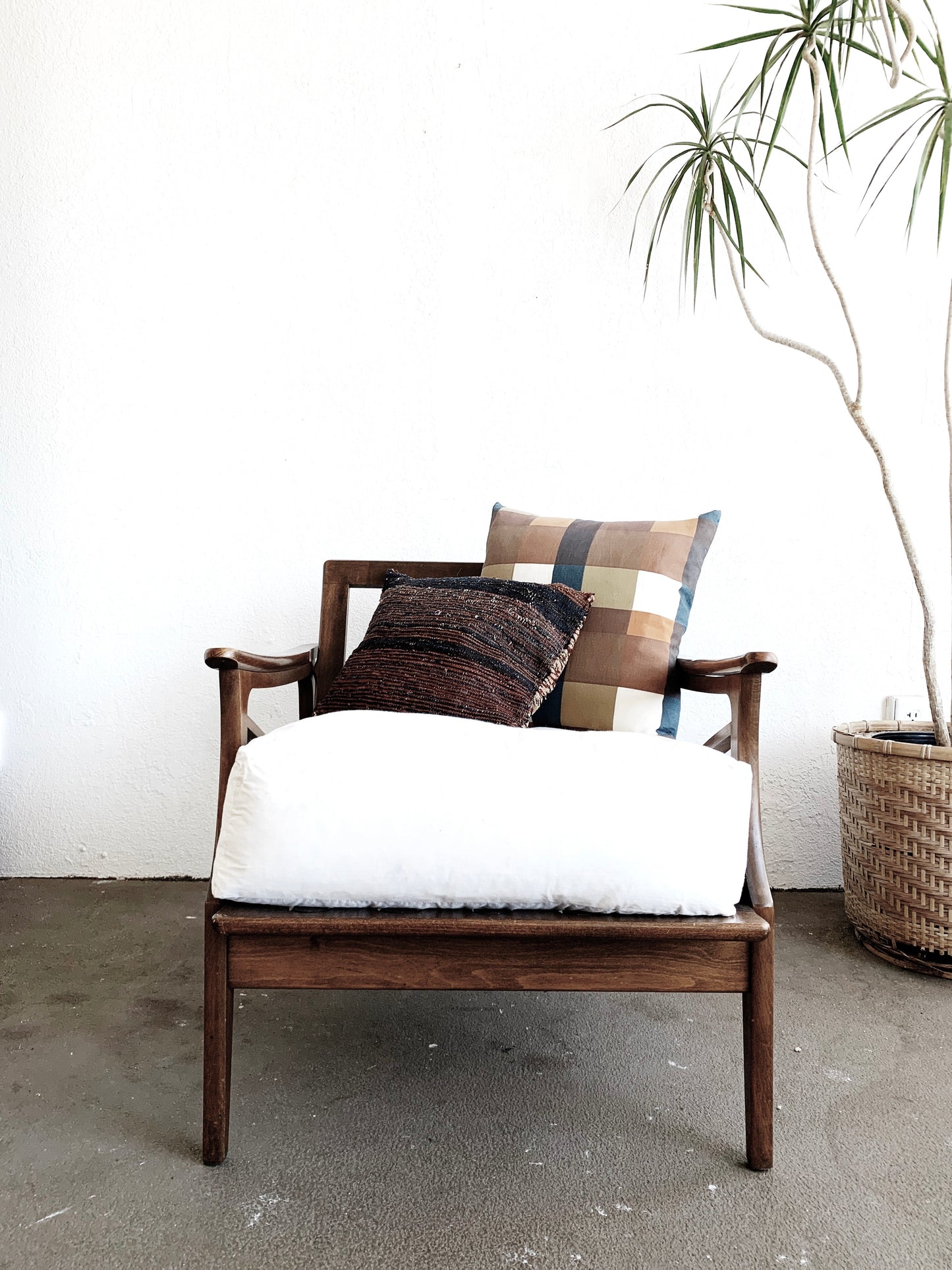 Mid Century Walnut Lounge Chair