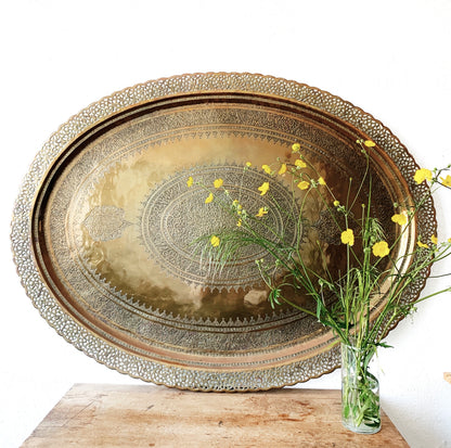 Extra Large 1970’s Bedouin Solid Copper and Brass