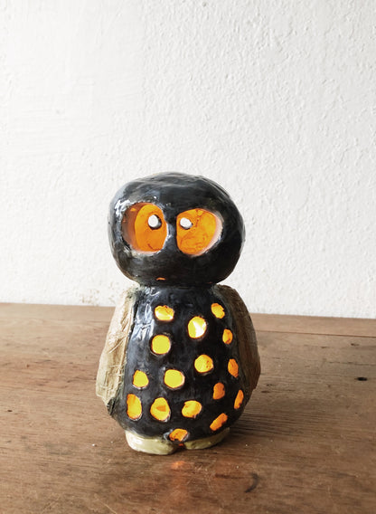 Vintage Owl Luminary