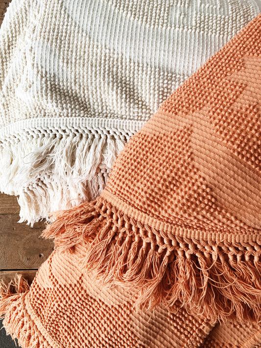 Vintage Queen Cotton Chenille Bedspread