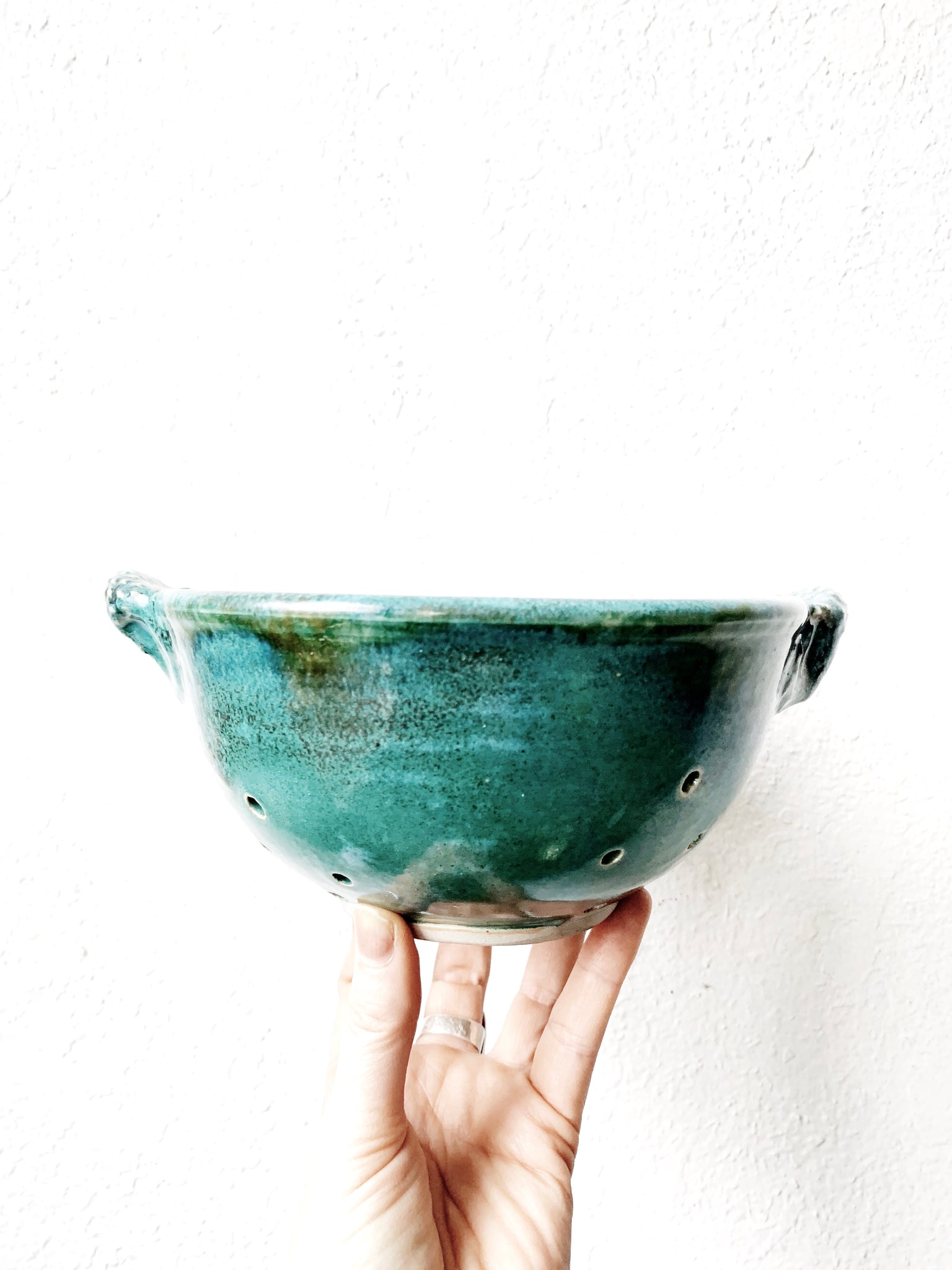 Handmade Pottery Berry Bowl / Colander