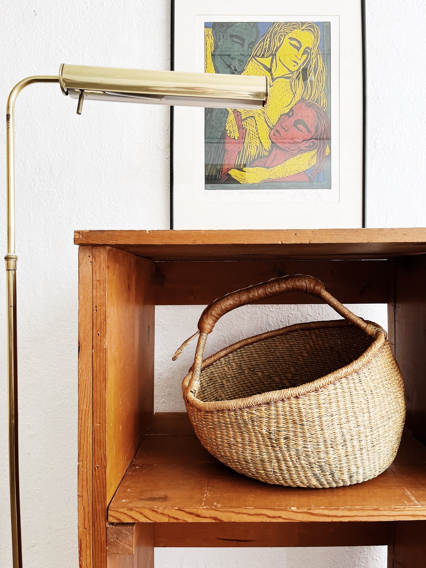 Vintage Bolga Basket