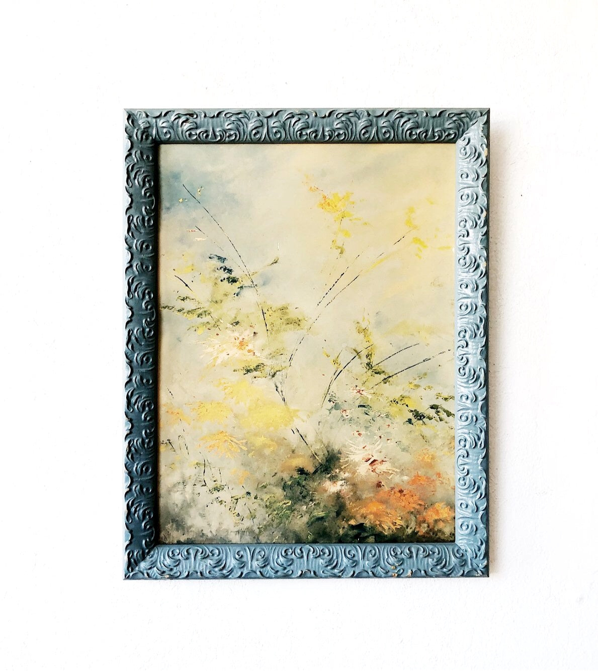 Vintage Framed Pressed Litho