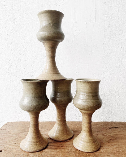 Vintage Stoneware Goblets
