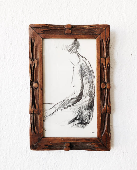 Vintage Mid Century Framed Lithograph