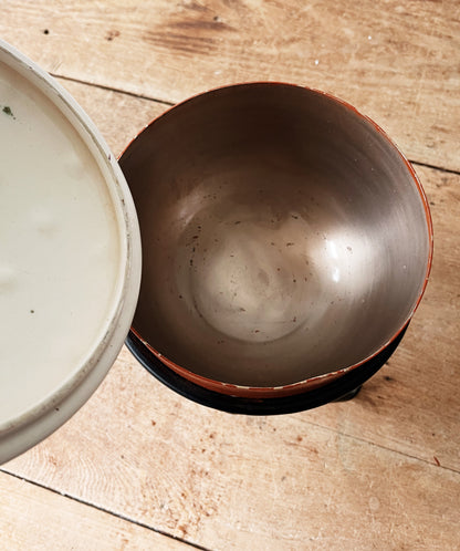 RESERVED SUZANNE Enamel Bowl and Stand