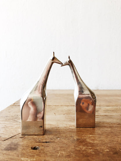 Vintage Dansk Modernist Siverplate Giraffe