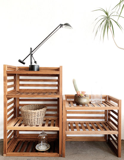 Slatted Wood Shelves