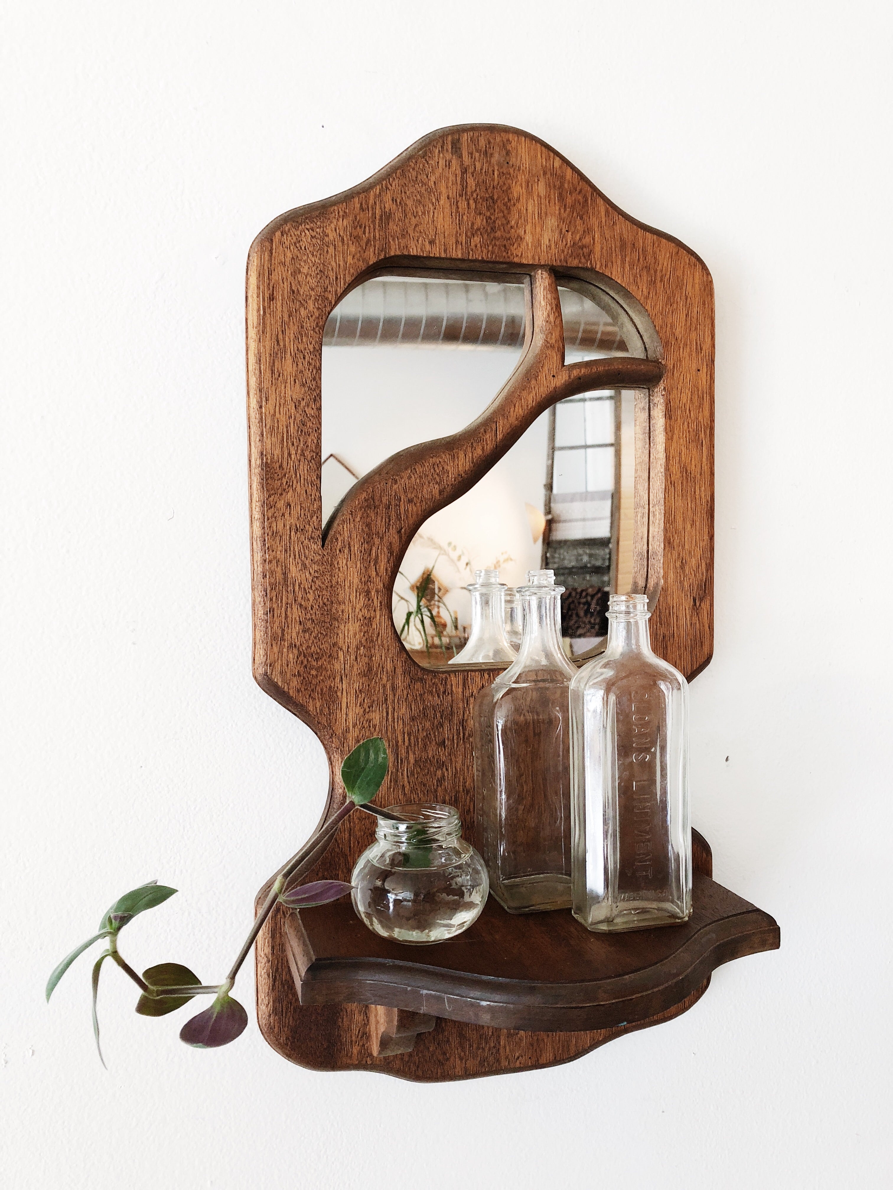 Vintage Mirror Shelf