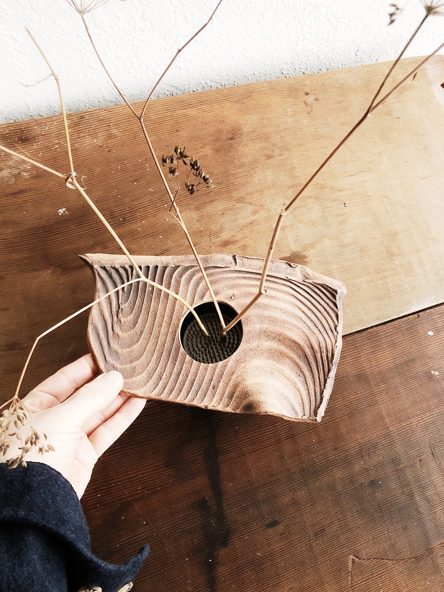 Vintage Ceramic Ikebana Vase