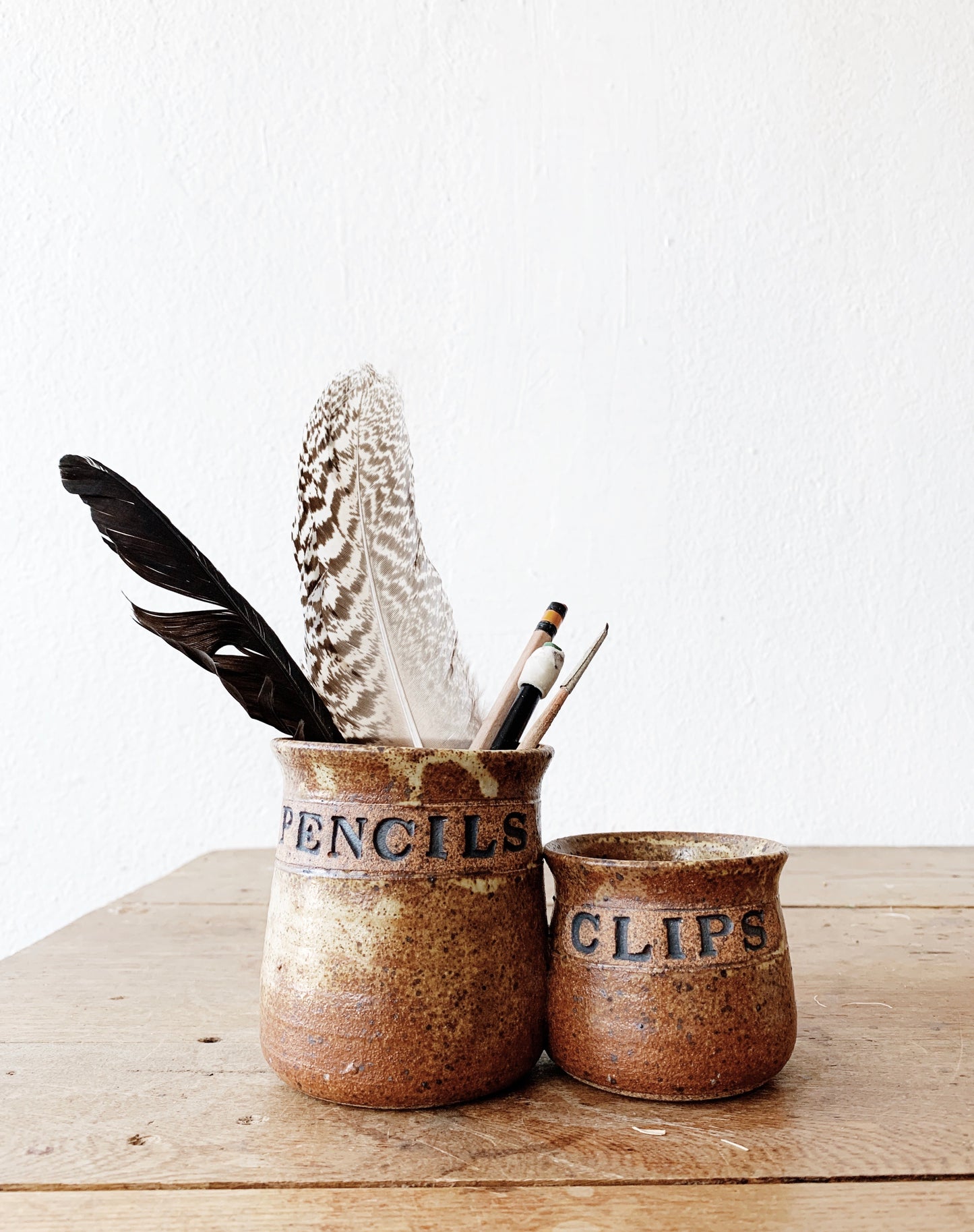 Vintage Stoneware Organizer
