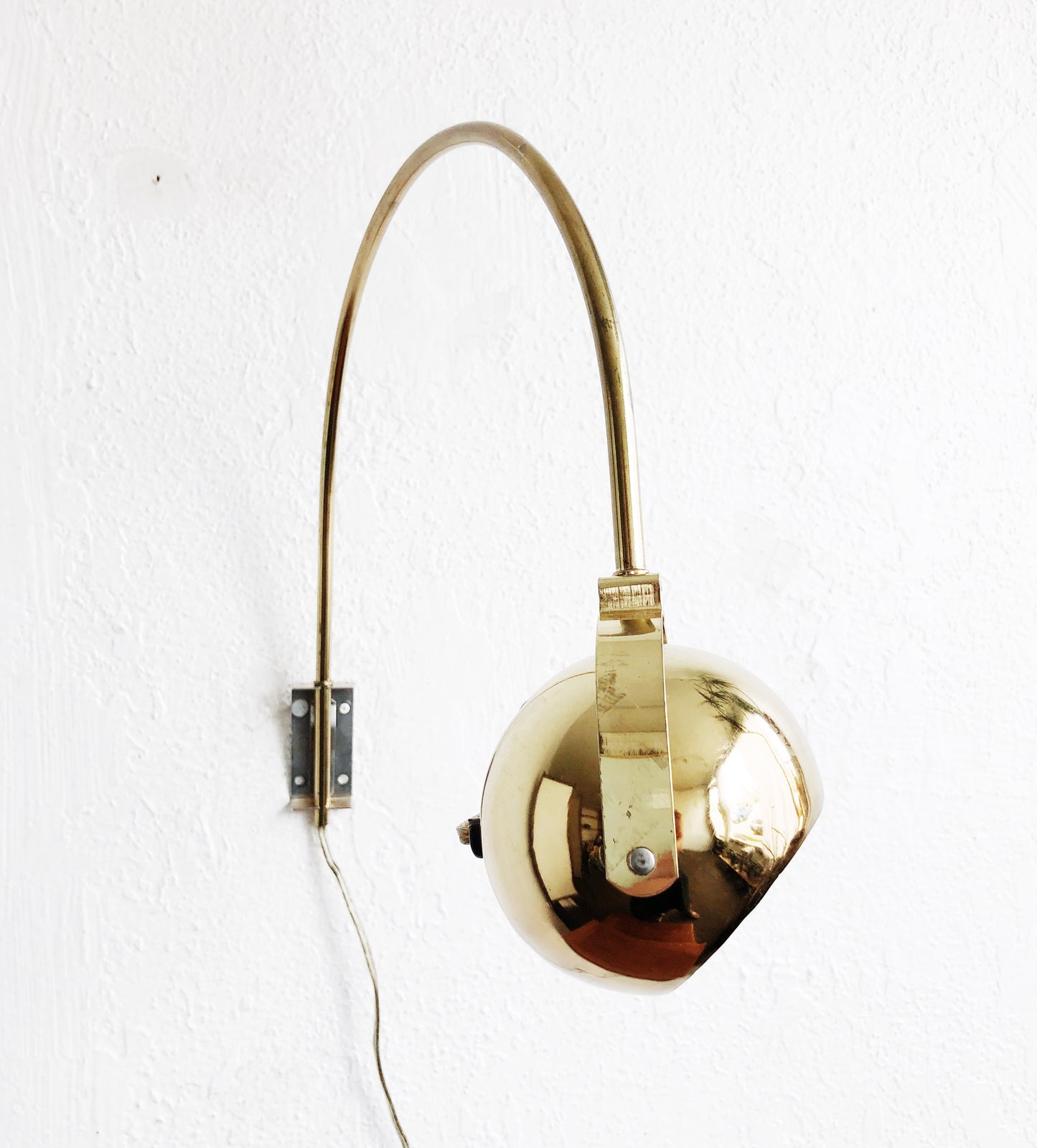 Vintage Brass Eyeball Arc Lamp