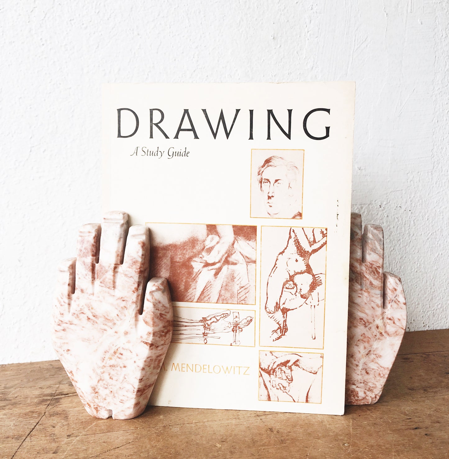 Vintage Pink Marble Hand