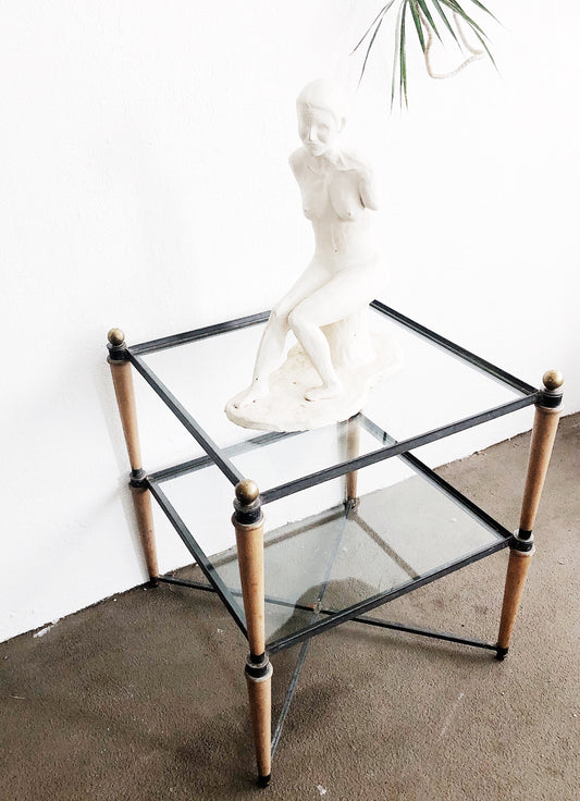 Vintage Mid Century Double Tier Table