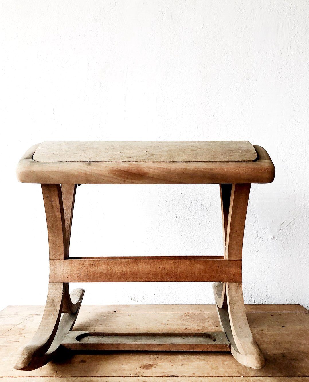 Primitive Rocking Stool