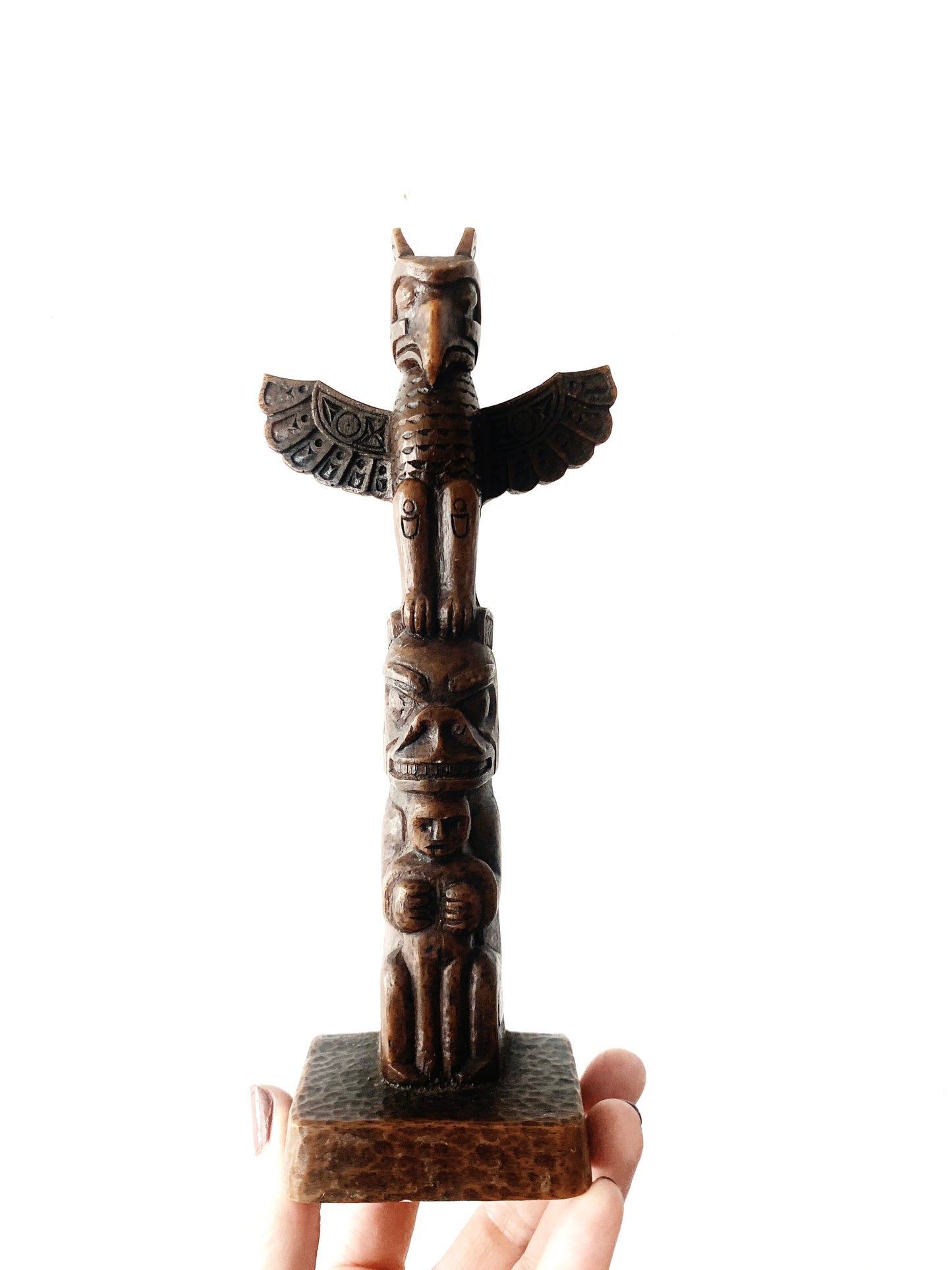 Vintage Resin Totem Pole