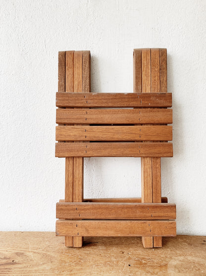 Folding Wood Stool / Table
