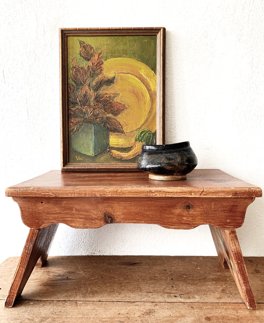 Antique Wood Stool