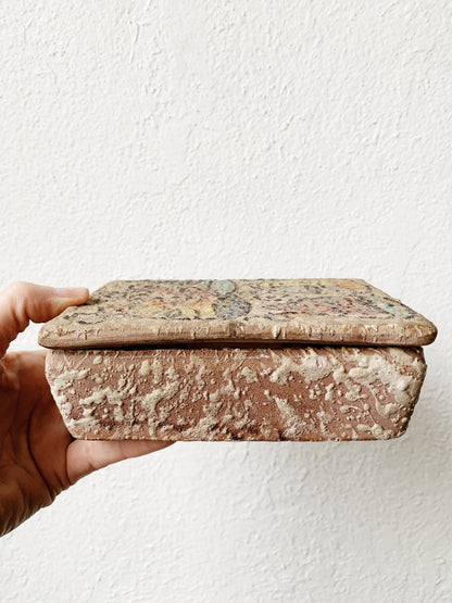 Vintage Hand Painted Faces Box Italy