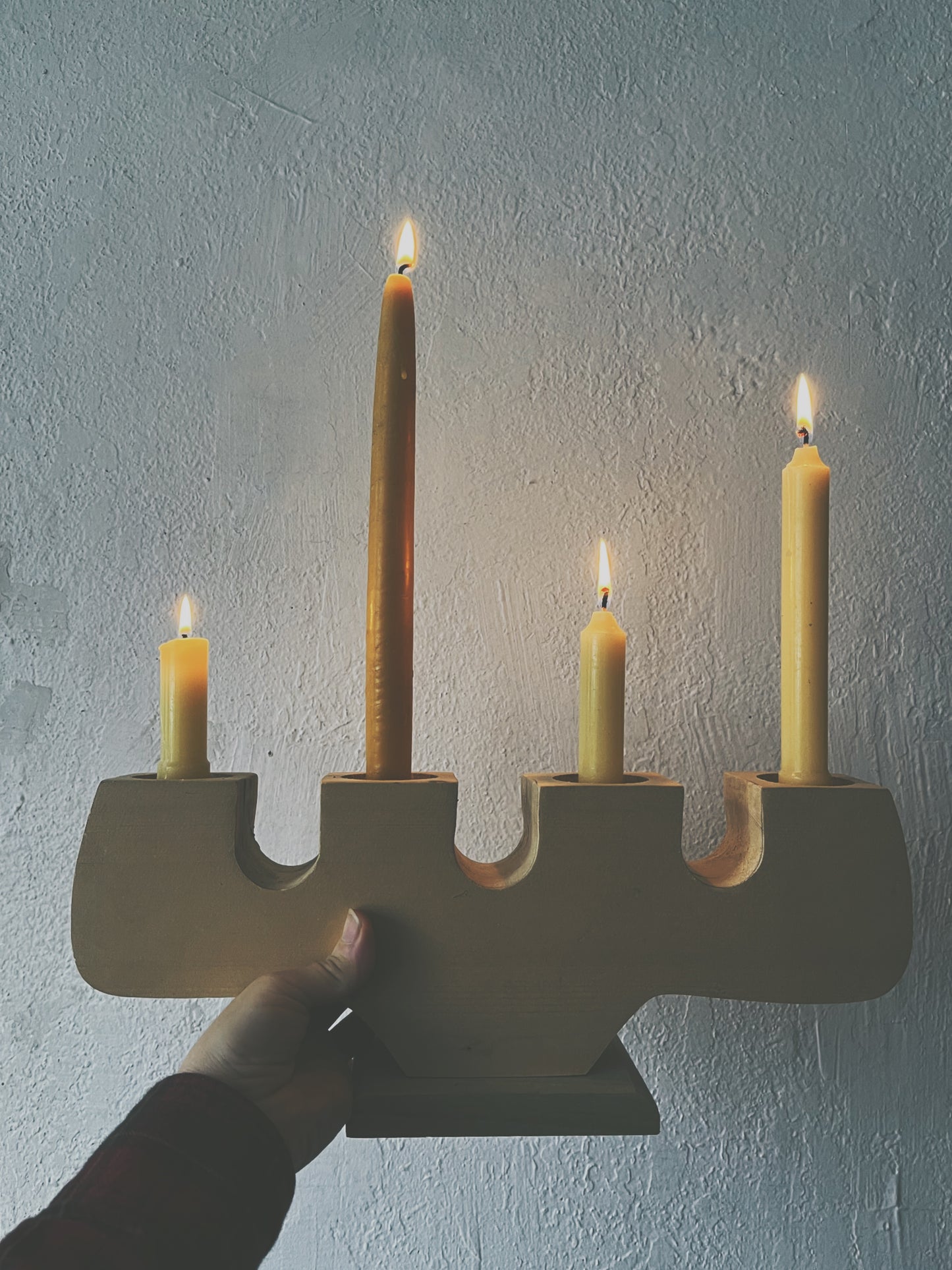 Handmade Birch Candelabra