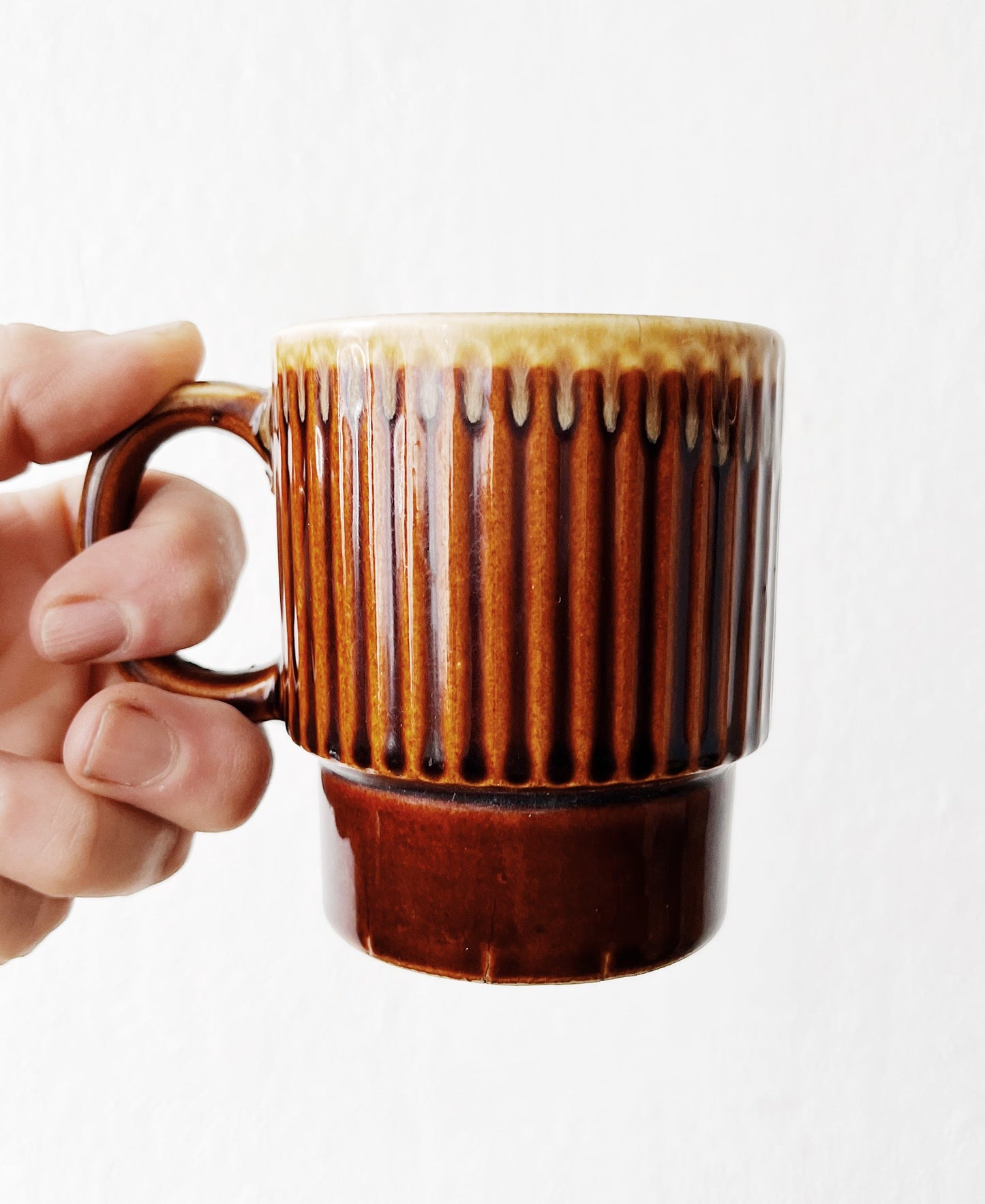 Mid Century Stacking Ceramic Mugs