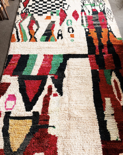 Large Vintage Moroccan Wool Rug